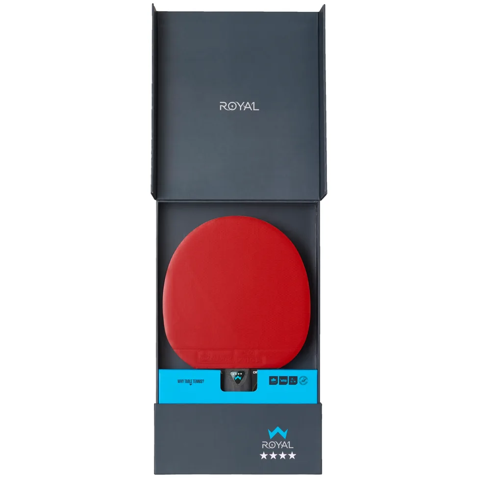 Деталі ракетки Stiga Royal Crystal 4 Star: ручка FL, накладка та канти леза